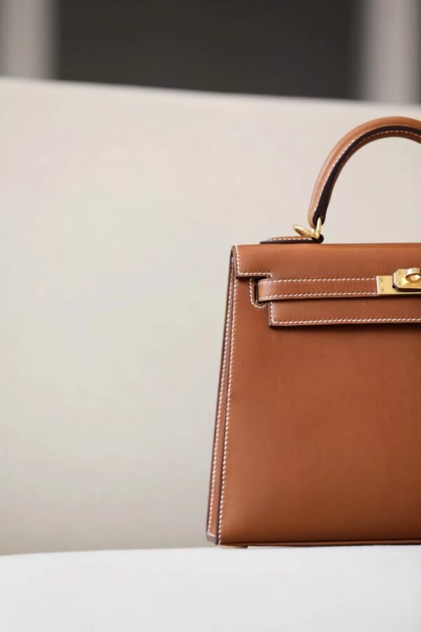 Hermes Birkin Barenia CK37 Golden Brown Gold Hardware 30cm Full Handmade