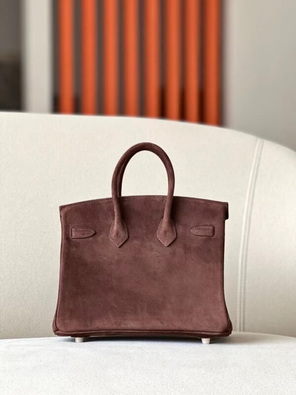 Hermes Birkin Chamois Leather Teddy brown Gold Hardware 25cm Full Handmade