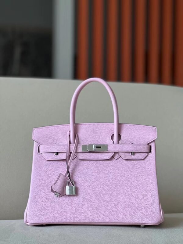 Hermès Birkin Togo X9 mallow purple Silver Hardware 30cm Full Handmade