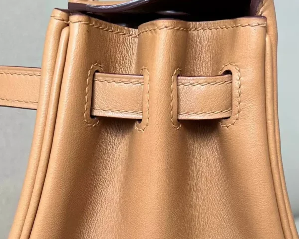 Hermès Birkin Swift 4B Biscuit Khaki Silver Hardware 25cm Full Handmade