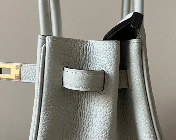 Hermès Birkin Togo 0V Crystal grey Gold Hardware 25cm Full Handmade