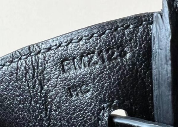 Hermes Birkin Matte Alligator crocodile CK89 Black Gold Hardware 25cm Full Handmade