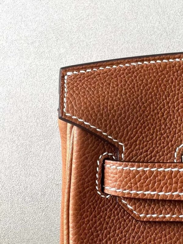 Hermes Birkin Barenia CK37 Golden Brown Gold Hardware 25cm Full Handmade