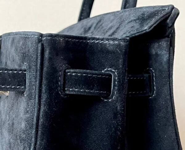 Hermes Birkin Chamois CK89 Black Gold Hardware 25cm Full Handmade