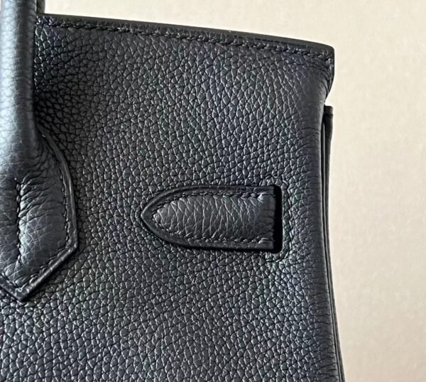 Hermes Birkin Chrome hearts Togo Black Silver Hardware 30cm Full Handmade