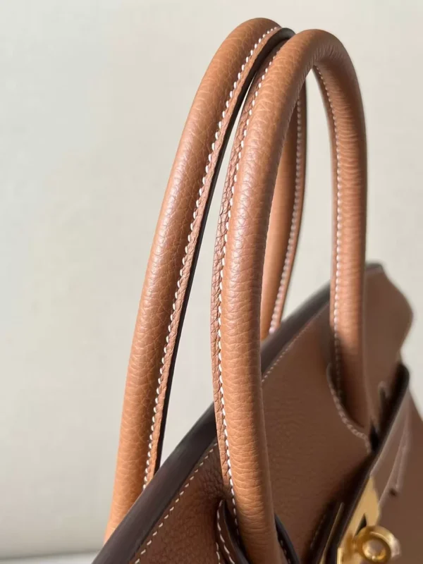 Hermès Birkin Togo CK37 Golden Brown Gold Hardware 30cm Full Handmade