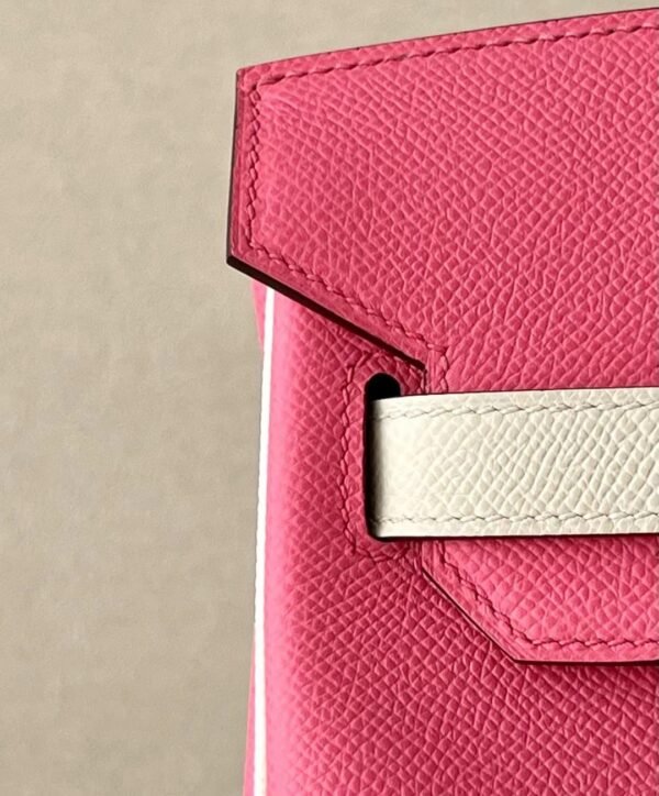 Hermes Birkin epsom 8W Rose Pink & CC10 Creamy White Gold Hardware 30cm Full Handmade